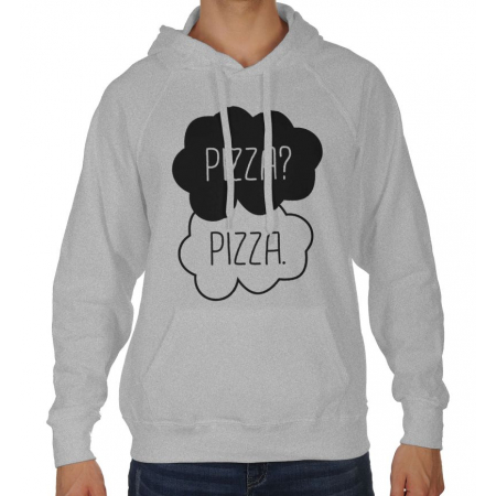Blogerska bluza oversize z kapturem Pizza? Pizza.