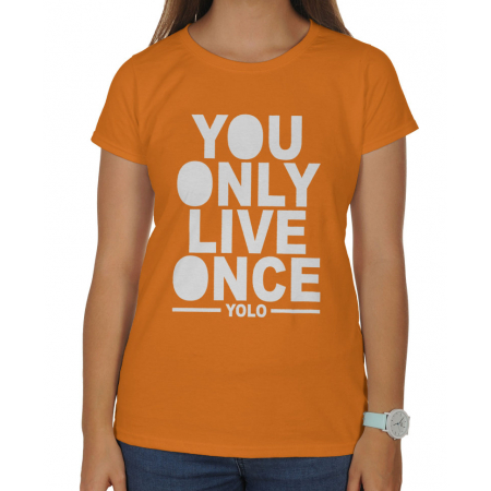 Blogerska koszulka damska You only live once