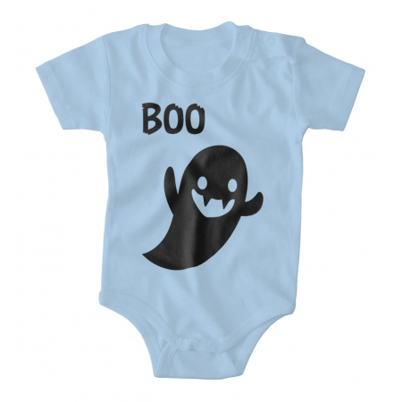Body dziecięce z krótkim rękawem Halloween Boo