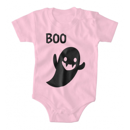 Body dziecięce z krótkim rękawem Halloween Boo