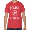 Koszulka kibica Reprezentacji Polski z piłką i imieniem