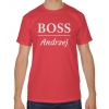 Koszulka męska na dzień ojca Boss+ imię