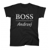 Koszulka męska z nadrukiem Boss z imieniem