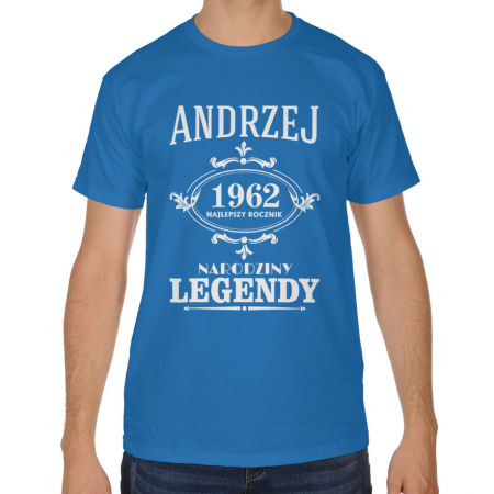 Koszulka męska Narodziny legendy z Twoim imieniem i datą